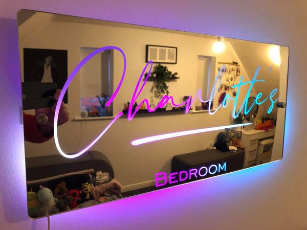 Personalised Name Mirror - Light Up Mirror