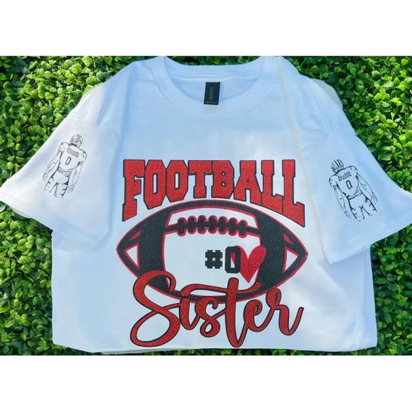 🏈 Shine on Game Day - Football Mom Sweatshirt | School Spirit Tee | Glitter Vinyl Sweatshirt