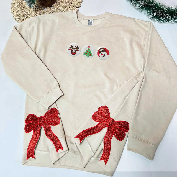 Christmas Sugar Cookies Embroidered Sweatshirt