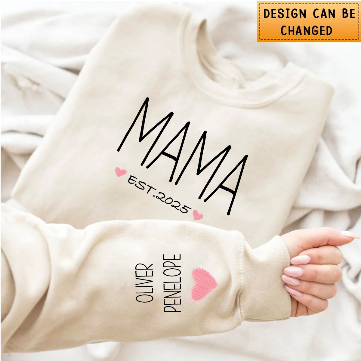 Personalisiertes Mama Est Year Sweatshirt, Personalisiertes Muttertagsgeschenk