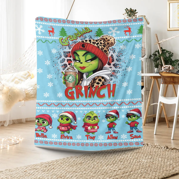 Christmas Cartoon Custom Blanket