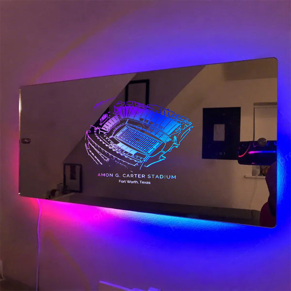 Amon G. Carter Stadium Mirror Light-Gifts For Sports Lovers、TCU Horned Frogs、NCAA