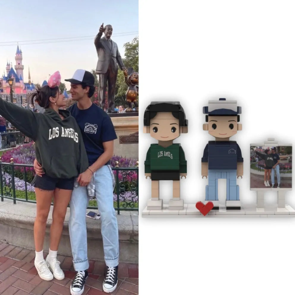 Individuelle Ziegelfigur mit Foto, kreatives und personalisiertes Geschenk für Ihren Partner