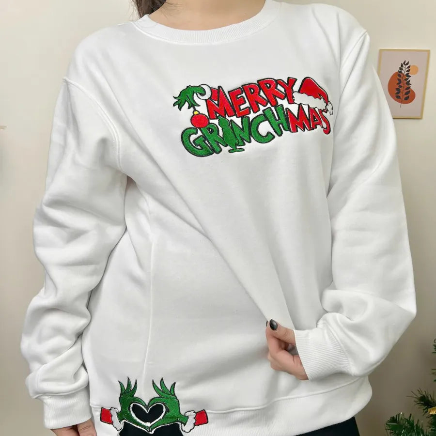 Felpa con fiocco laterale di Natale