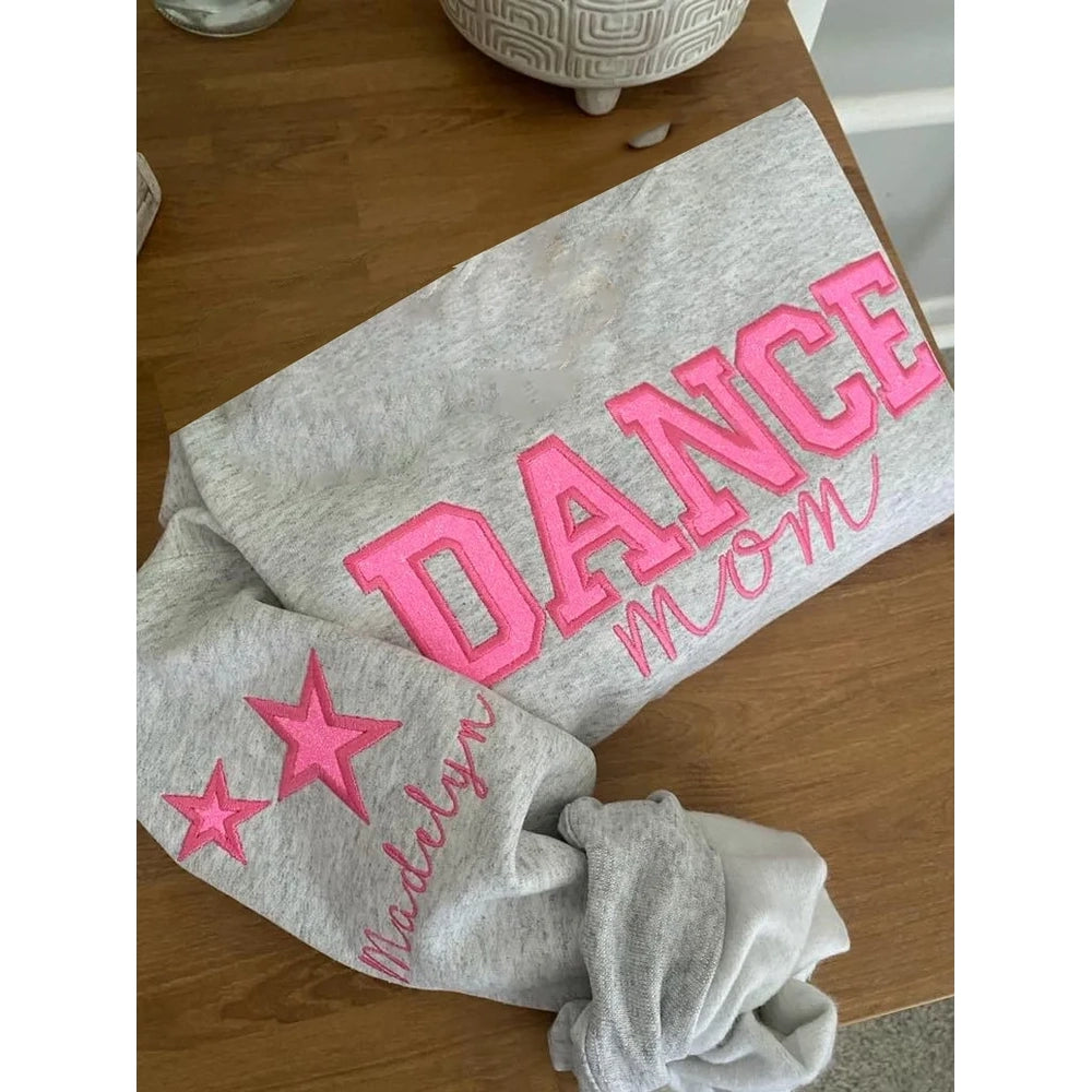 Sudadera personalizada bordada para equipo de mamás de baile