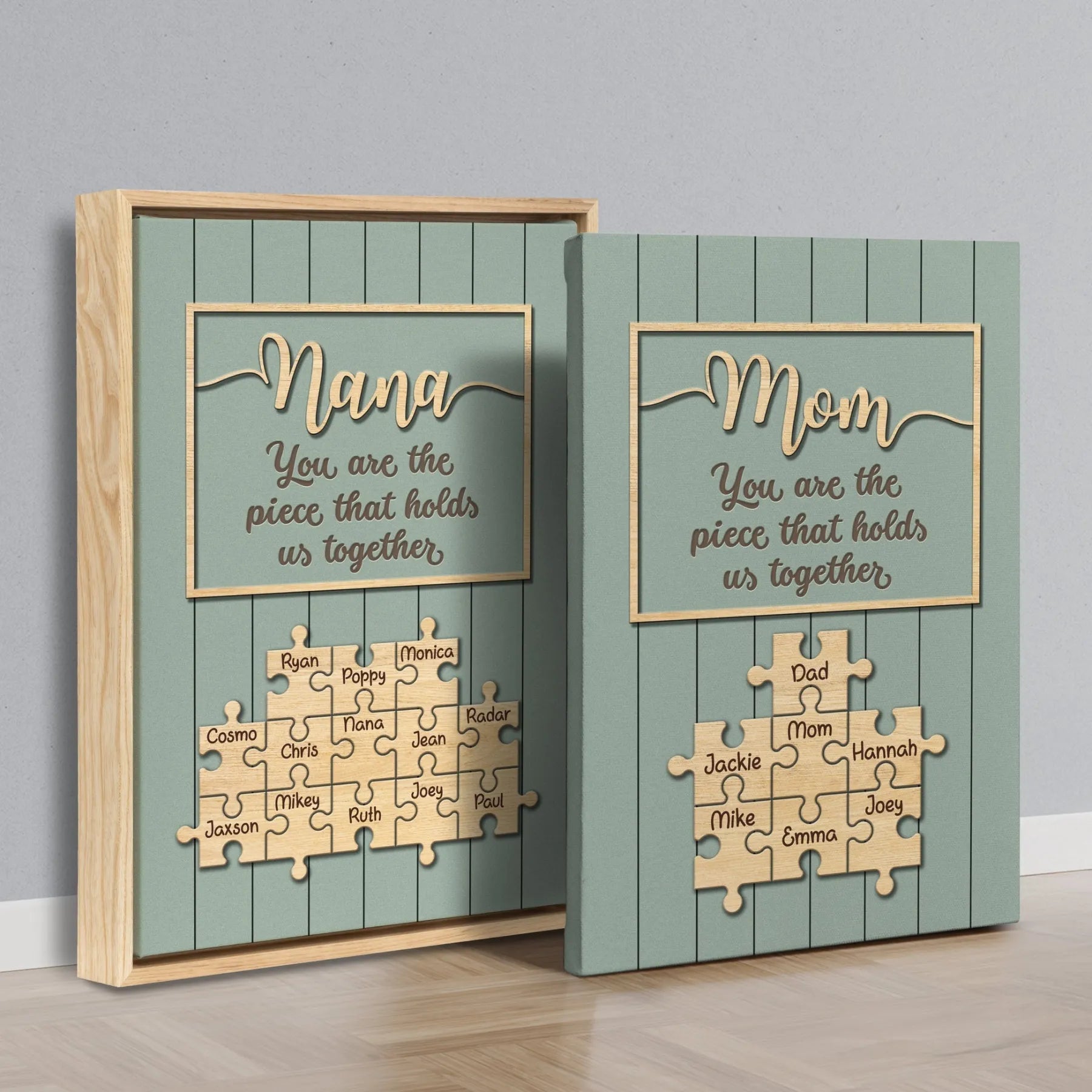 Puzzle Maman & Grand-mère – Un magnifique souvenir sur toile pour un plaisir familial sans fin !