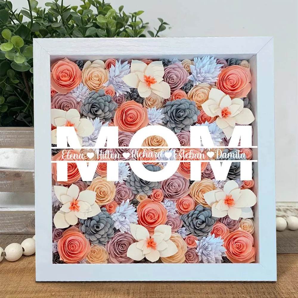 Personalisierte Blumenbox zum Muttertag 
