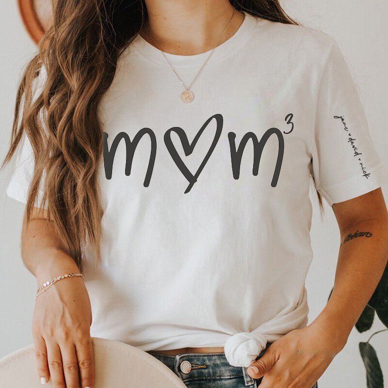 Personalisiertes Sweatshirt Benutzerdefinierte Mama mit Anzahl der Kinder und Namen Design Kreatives Muttertagsgeschenk