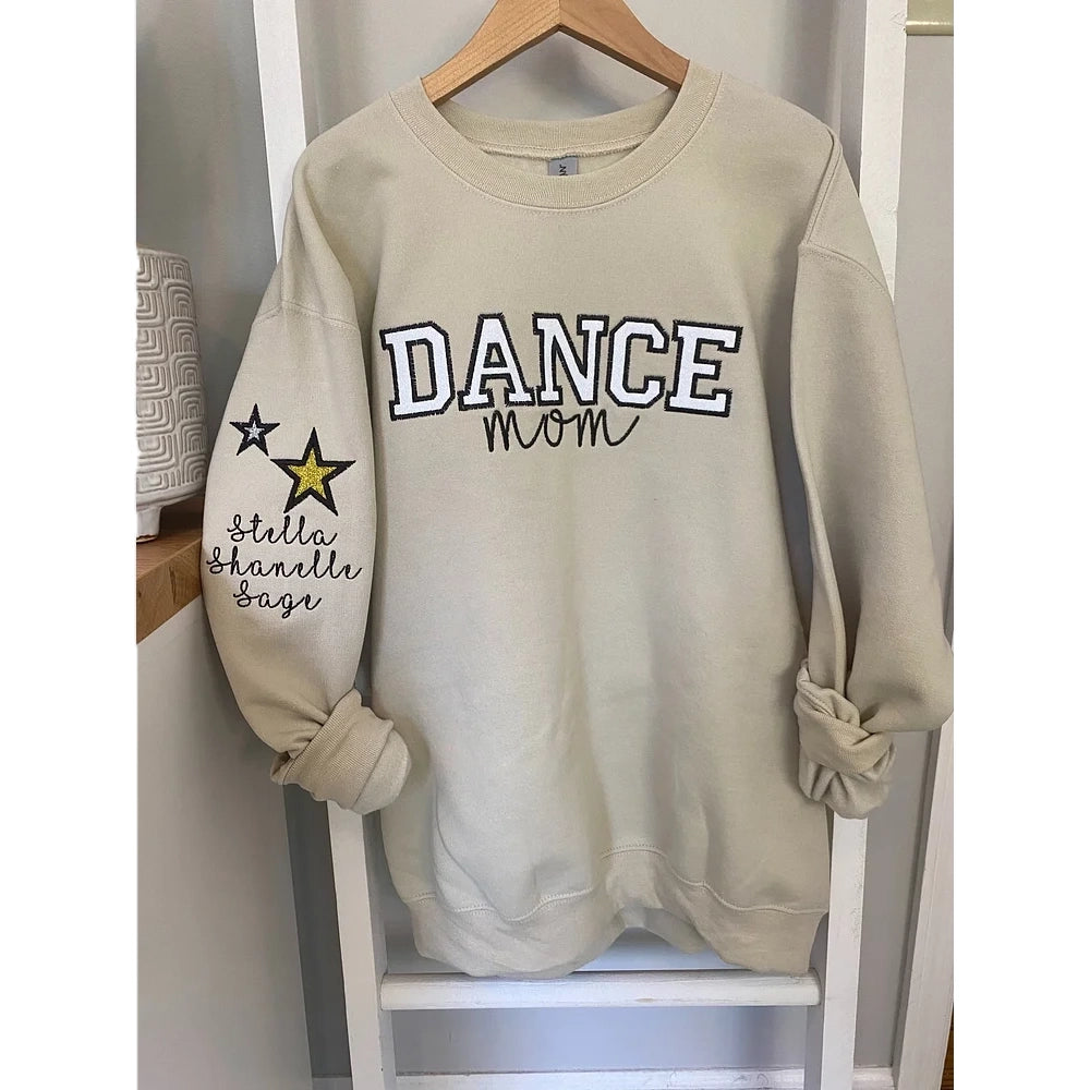 Sudadera personalizada bordada para equipo de mamás de baile