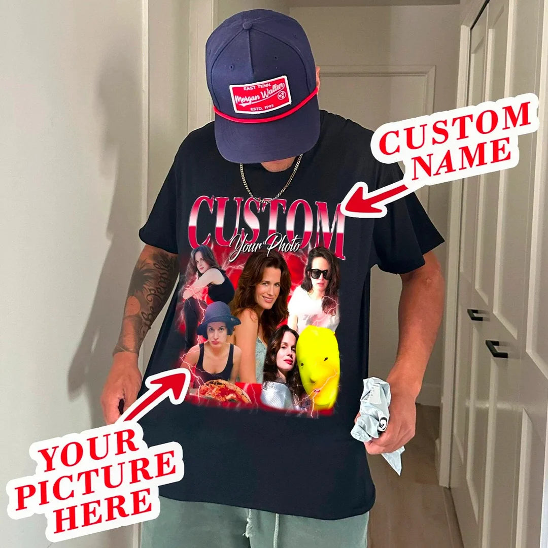 Custom Photo Vintage Tee - Personalized Unisex T-shirt, Hoodie, Sweatshirt - Gift For Family Members, Pet Lovers