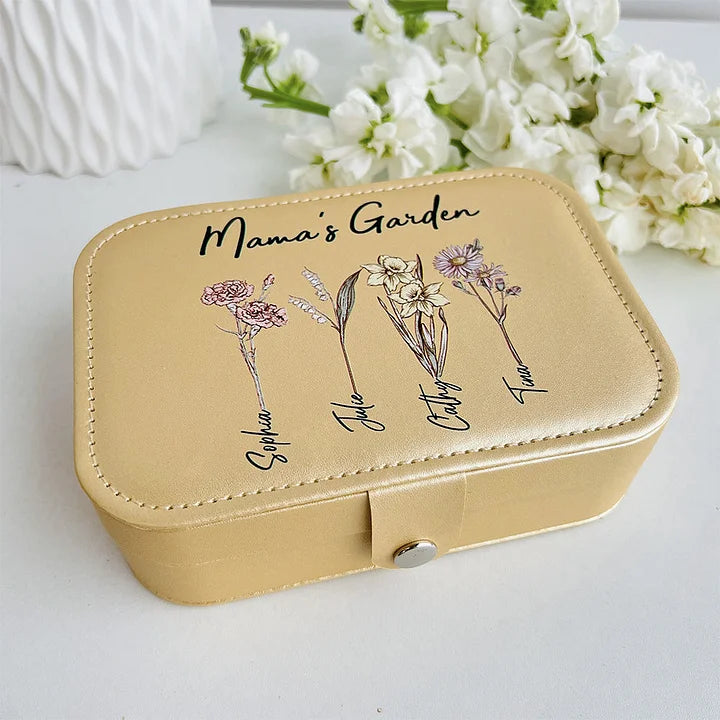 ⭐️Individuelle Schmuckschatulle mit Geburtsblumen aus dem Garten von Mama