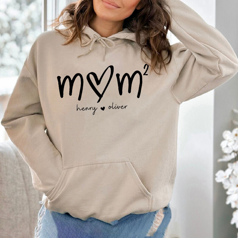 Personalisiertes Sweatshirt Benutzerdefinierte Mama mit Anzahl der Kinder und Namen Design Kreatives Muttertagsgeschenk