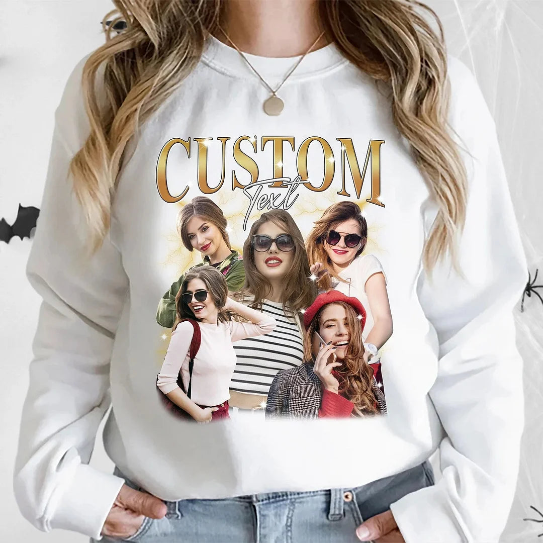 Custom Photo Vintage Tee - Personalized Unisex T-shirt, Hoodie, Sweatshirt - Gift For Family Members, Pet Lovers