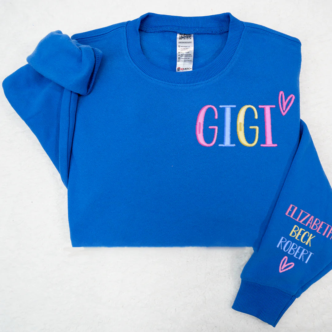 Benutzerdefiniertes besticktes Oma-Trend-Sweatshirt - Geschenk für Mama Oma
