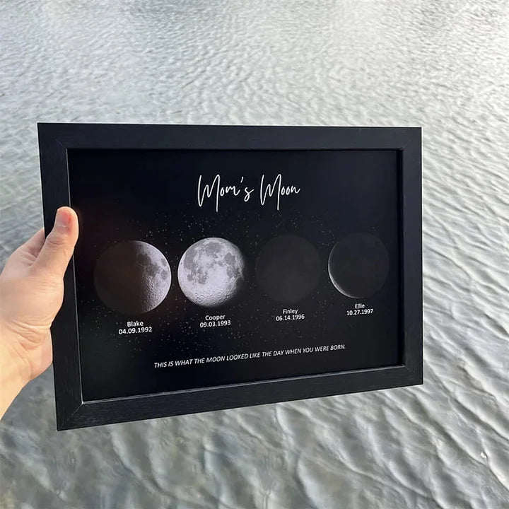 🎁Muttertagsgeschenk🌔Individueller Mond-Nachthimmel-Druck Familiengeschenk 