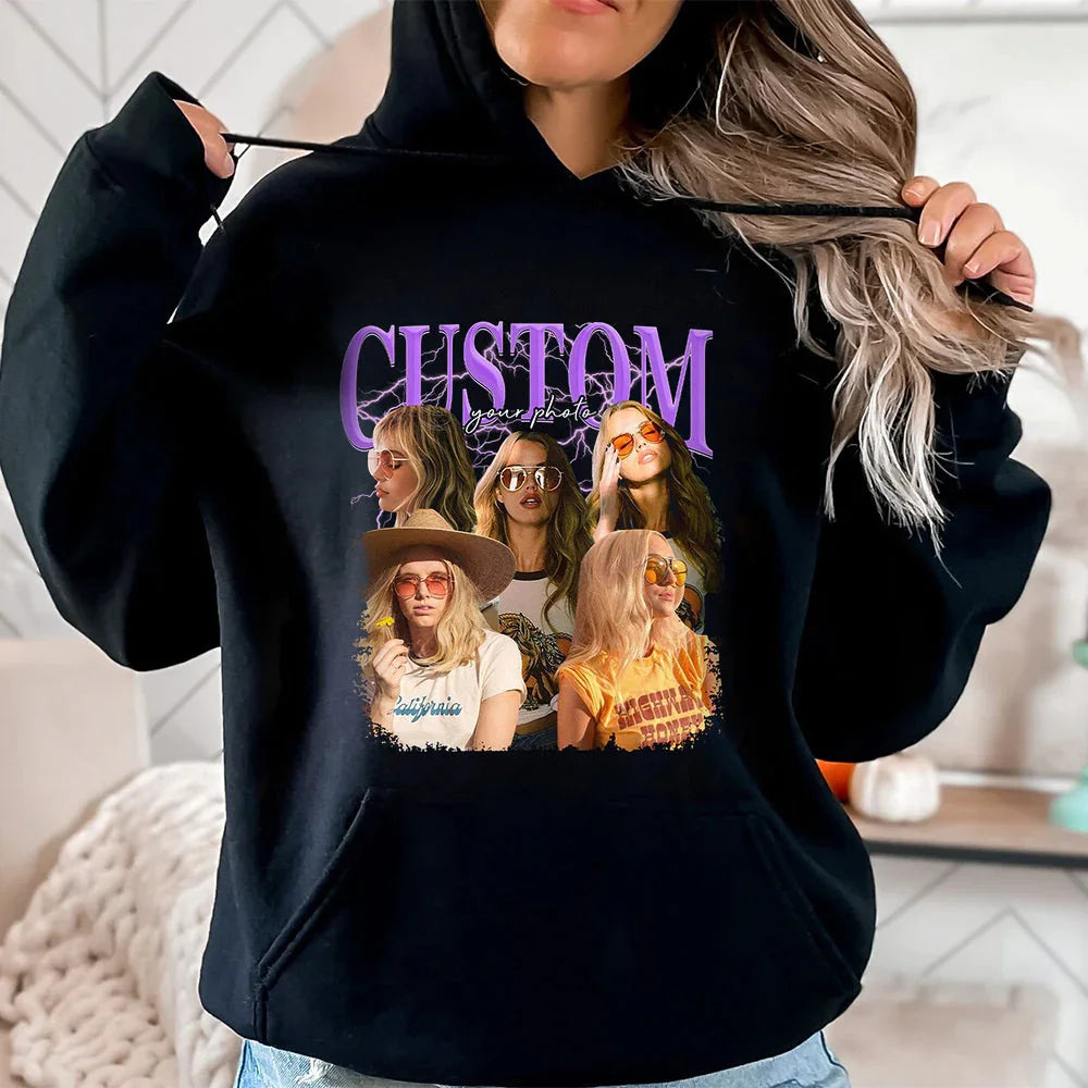 Custom Photo Vintage Tee - Personalized Unisex T-shirt, Hoodie, Sweatshirt - Gift For Family Members, Pet Lovers