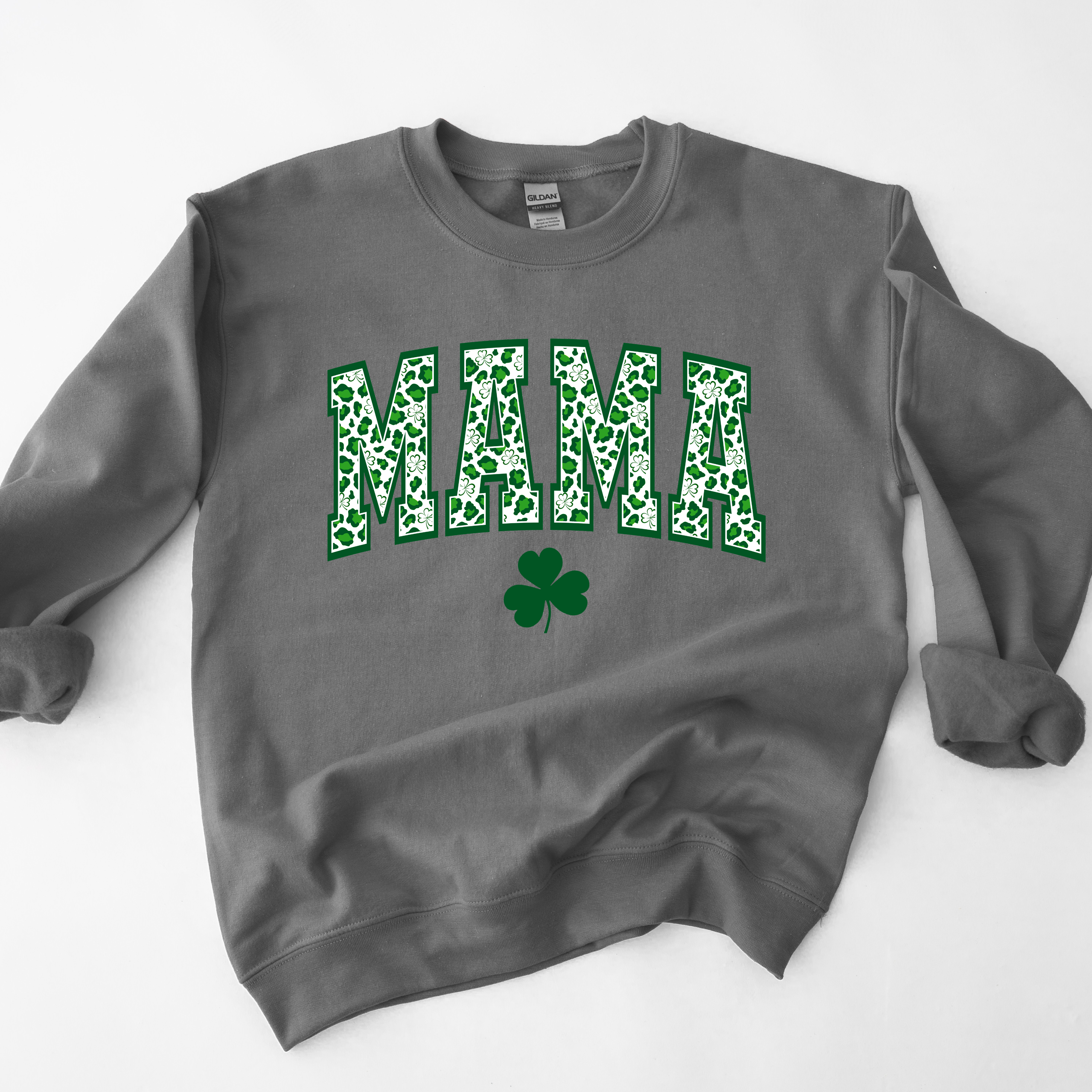 Leopard Kleeblatt Mama Shirt/Sweatshirt