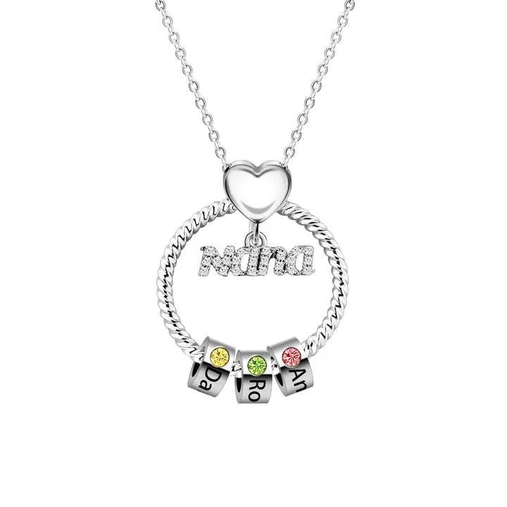 Collar de amor personalizado con cuentas de nombre Regalo para mamá, abuela, mamá