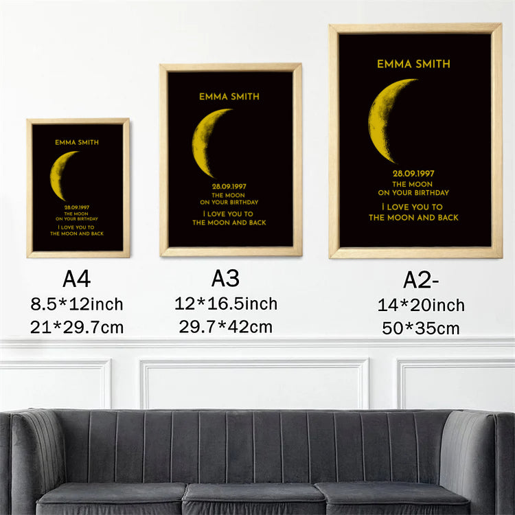 PHASE DE LUNE RÉELLE - Pour le cadeau de la fête des mères