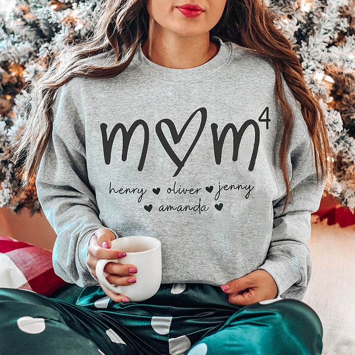 Mama bedeutet alles – Familien-Sweatshirt mit Design auf der Brust, Geschenk für Mama und Oma