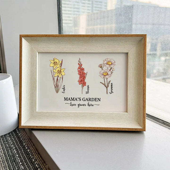 Mamas Garten ist ihr Kinder-Kunstdruckrahmen 