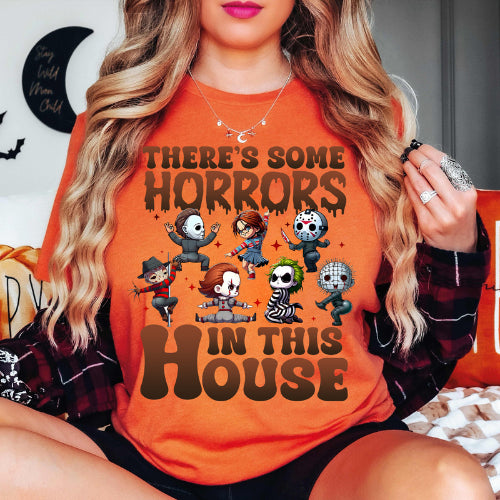 There's Some Horrors In This House Halloween Funny Sweatshirt