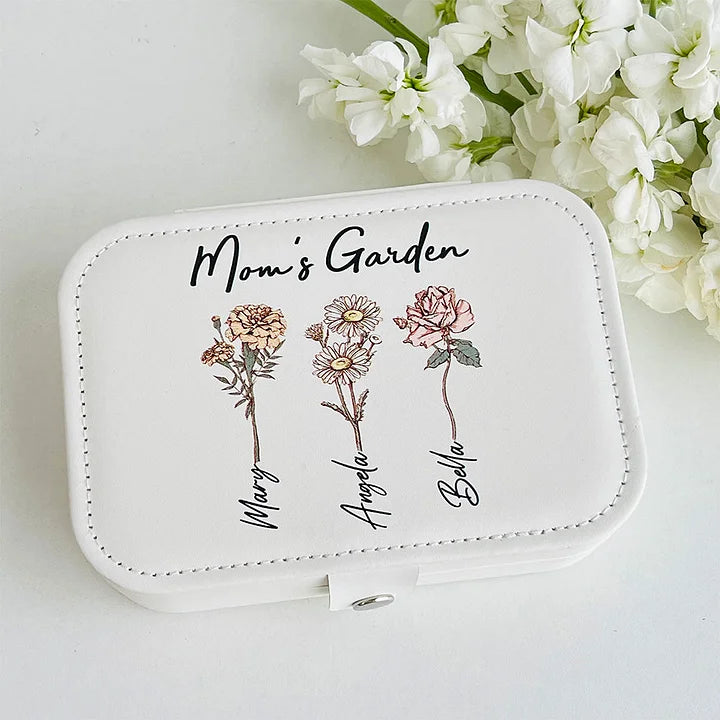 ⭐️Individuelle Schmuckschatulle mit Geburtsblumen aus dem Garten von Mama