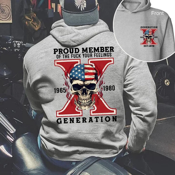 Gen X Skull Custom EST Printing T-shirt/Sweatshirt