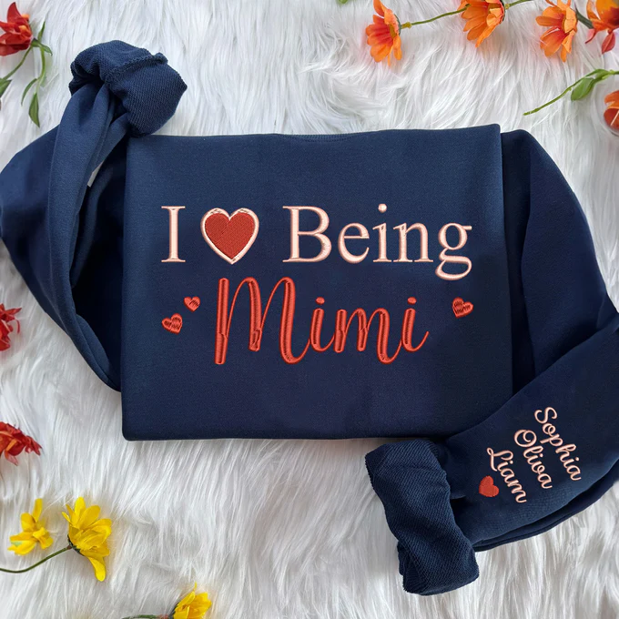 J'adore être Mimi Valentine et Sweat-shirt brodé pour enfants