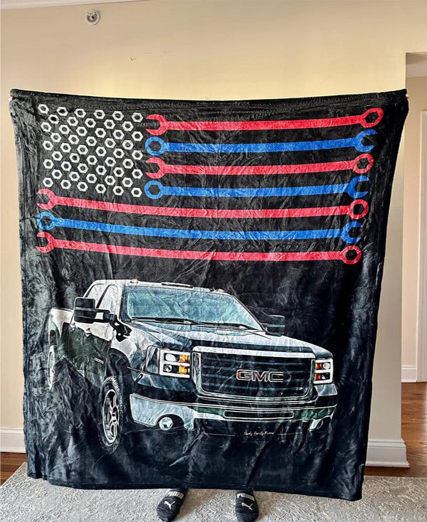 Custom Truck Fleece Blanket