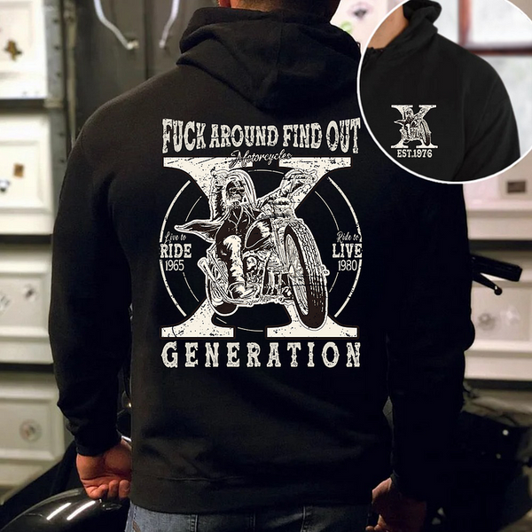 Gen X Ride Live Custom Unisex Sweatshirt Hoodie T-shirt