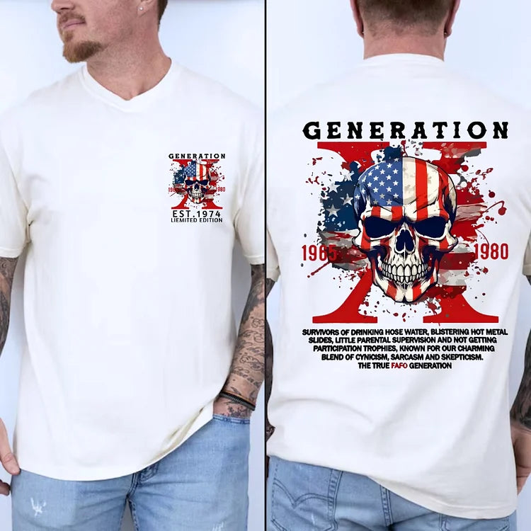 Gen X Totenkopf Custom EST Unisex Sweatshirt Hoodie T-shirt