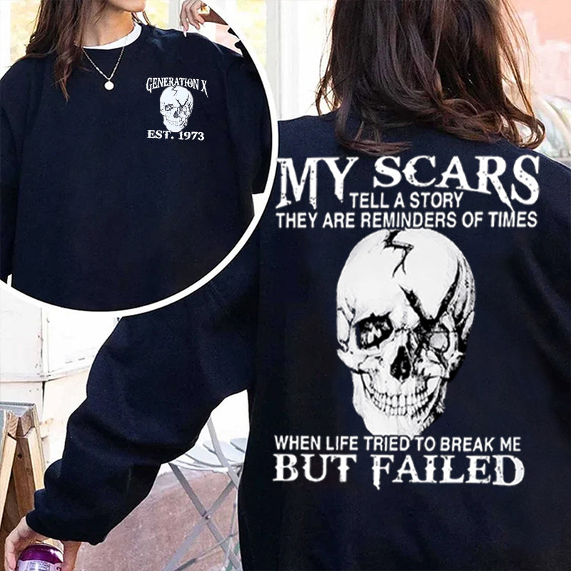 T-shirt Custom Gen X FAFO Est 1965-1980, Quand la vie a essayé de me briser mais a échoué T-shirt Gen X