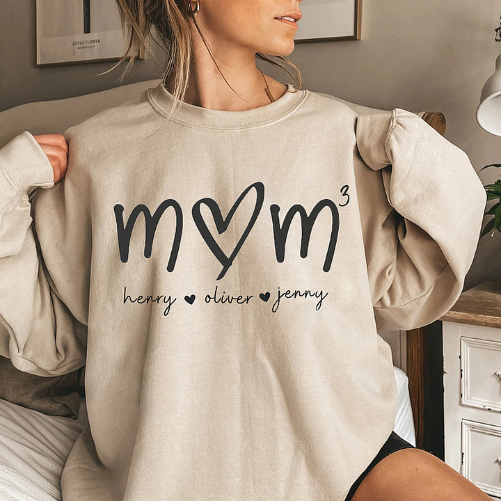 Mama bedeutet alles – Familien-Sweatshirt mit Design auf der Brust, Geschenk für Mama und Oma