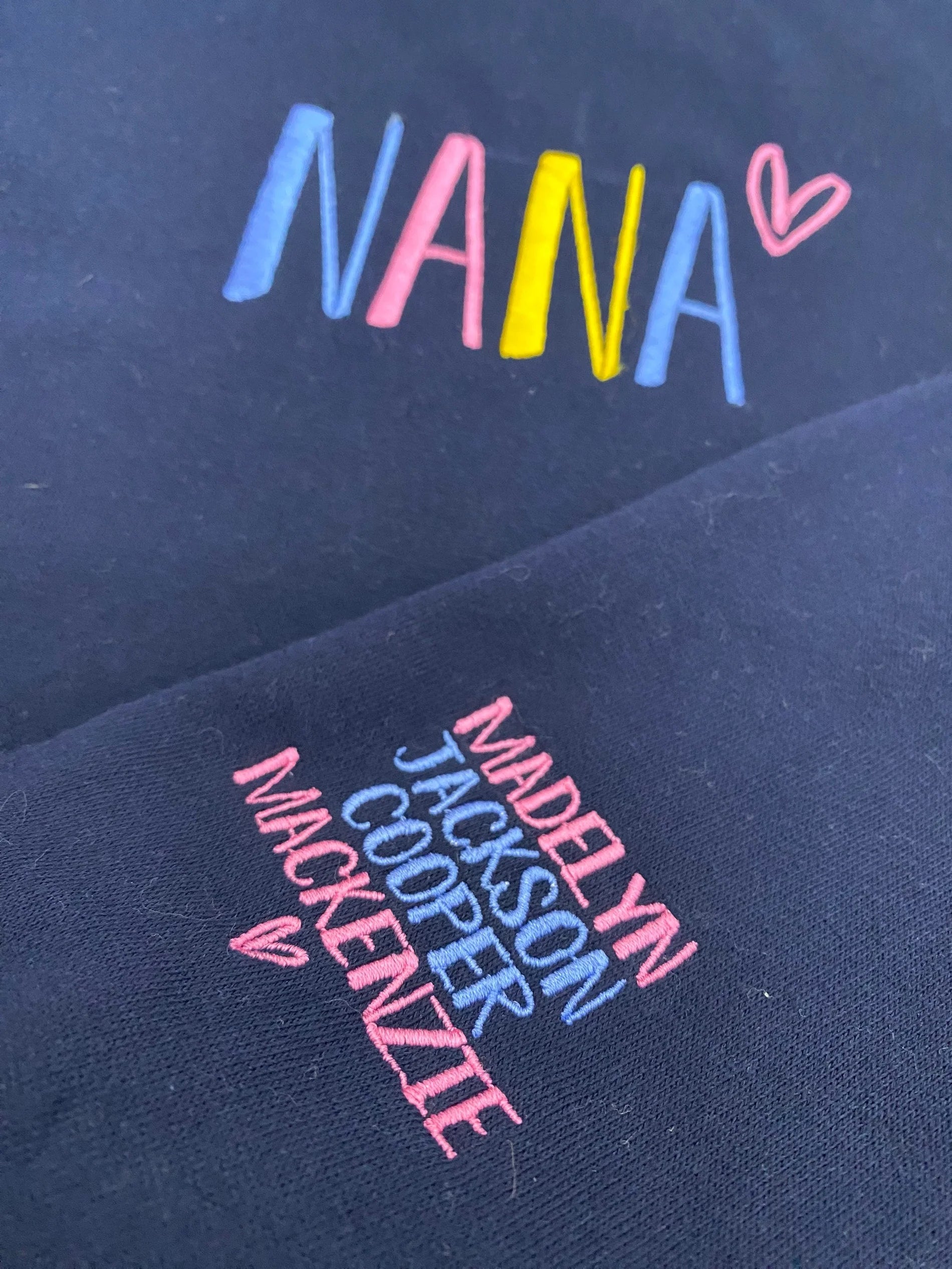 Sweat-shirt tendance grand-mère brodé personnalisé - Cadeau pour maman grand-mère