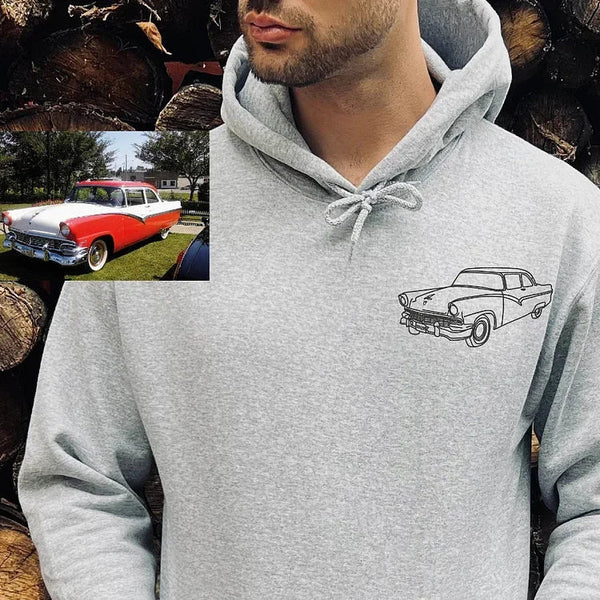 Customized Embroidered Car Craft Hoodies, Car Enthusiast Gifts