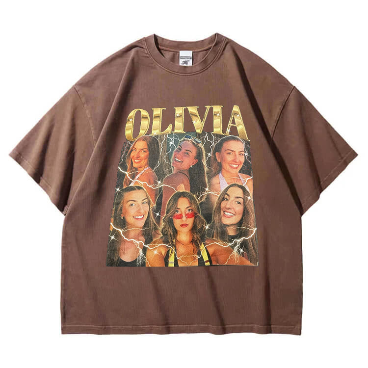 Custom Photo Vintage Tee - Personalized Unisex T-shirt, Hoodie, Sweatshirt - Gift For Family Members, Pet Lovers