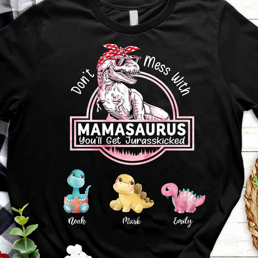 No te metas con Mamasaurus - Camiseta/Sudadera personalizada para mamá
