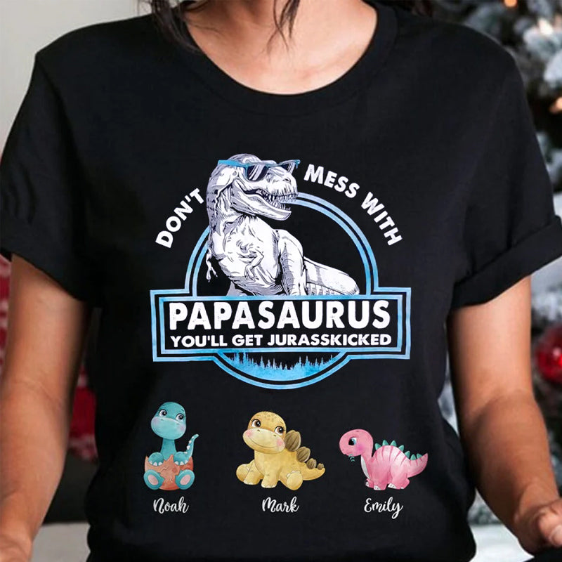 No te metas con Mamasaurus - Camiseta/Sudadera personalizada para mamá