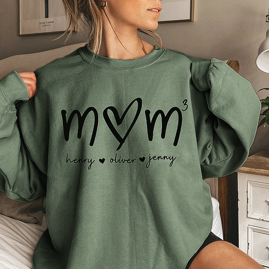 Mama bedeutet alles – Familien-Sweatshirt mit Design auf der Brust, Geschenk für Mama und Oma