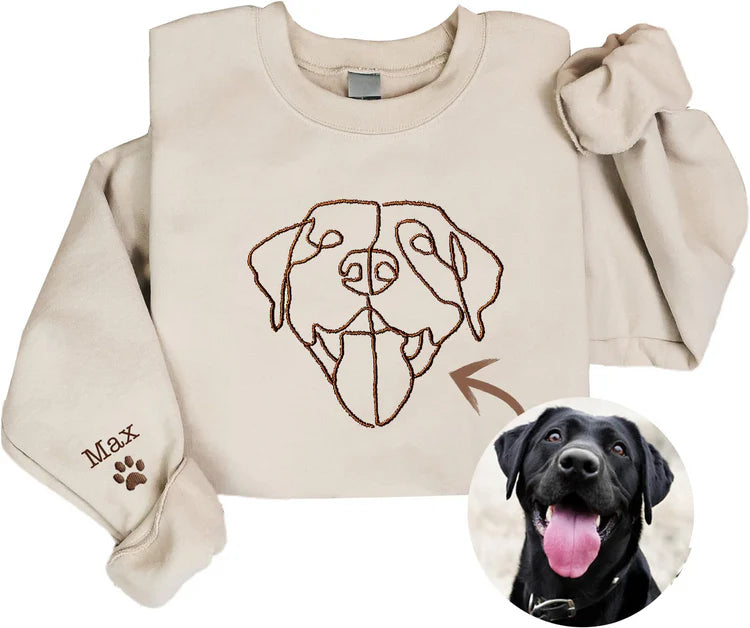Sweat à capuche personnalisé brodé pour chien, sweat pour animal de compagnie, pull maman de chien, sweat à capuche unisexe brodé, cadeaux personnalisés pour les amoureuses des chiens maman grand-mère - Fête des Mères
