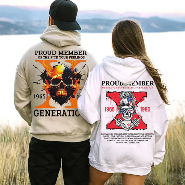 Custom Gen X Year Of Birth Generation Sweatshirt/T-Shirt