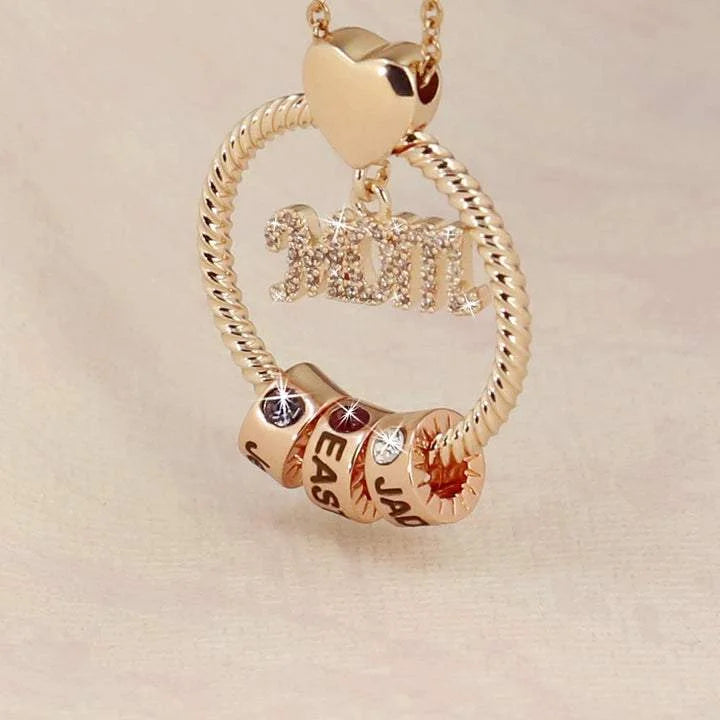 Collar de amor personalizado con cuentas de nombre Regalo para mamá, abuela, mamá