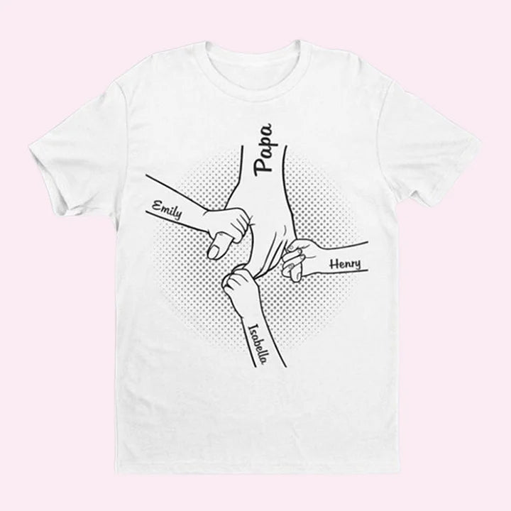 Personalisiertes Sweatshirt „Dad Est“ mit Kindernamen und Herz auf dem Ärmel, Einzigartige Geschenke für Papa, Vatertagsgeschenk