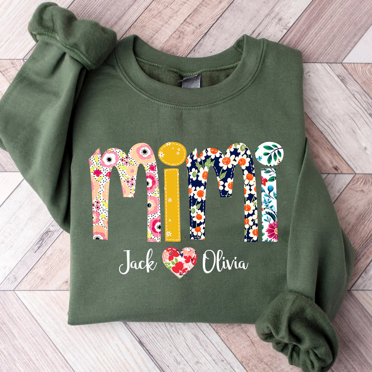 Sudadera personalizada de abuela con estampado de nietos - Regalo para mamá