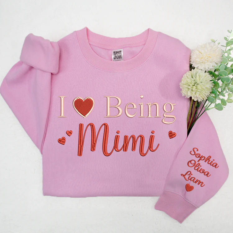 J'adore être Mimi Valentine et Sweat-shirt brodé pour enfants