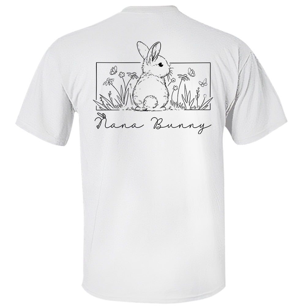 Sweat-shirt de Pâques personnalisé Grand-mère Lapin Floral, Sweat-shirt Fleurs de Printemps, Sweat-shirt de Pâques, Cadeaux pour la Fête des Mères, Joyeuse Journée de Pâques