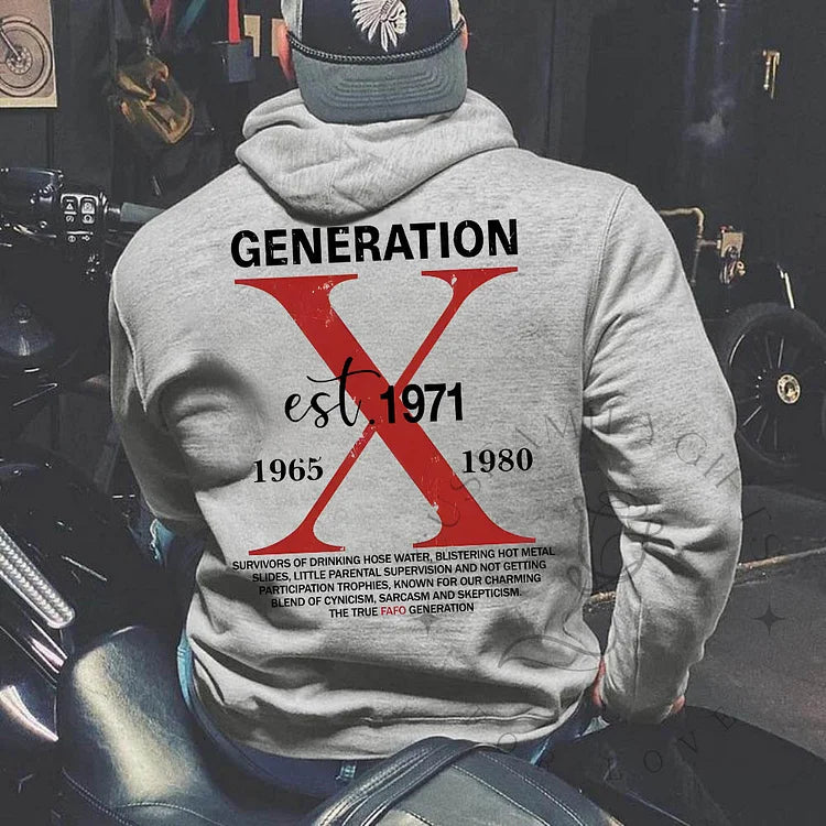 Maglietta Generation X Cresciuta con Acqua del Tubo e Trascuratezza