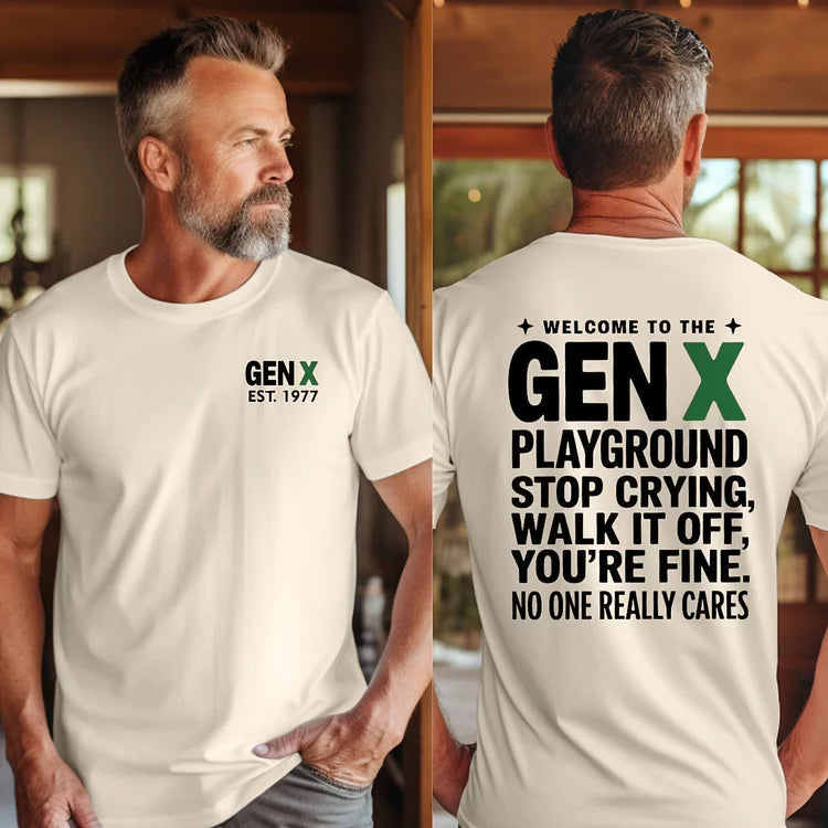 Custom Gen X Playground Shirt, Generation X T-shirt For Women For Men, Raise on Hose Water Shirt, The Badass Generation Shirt