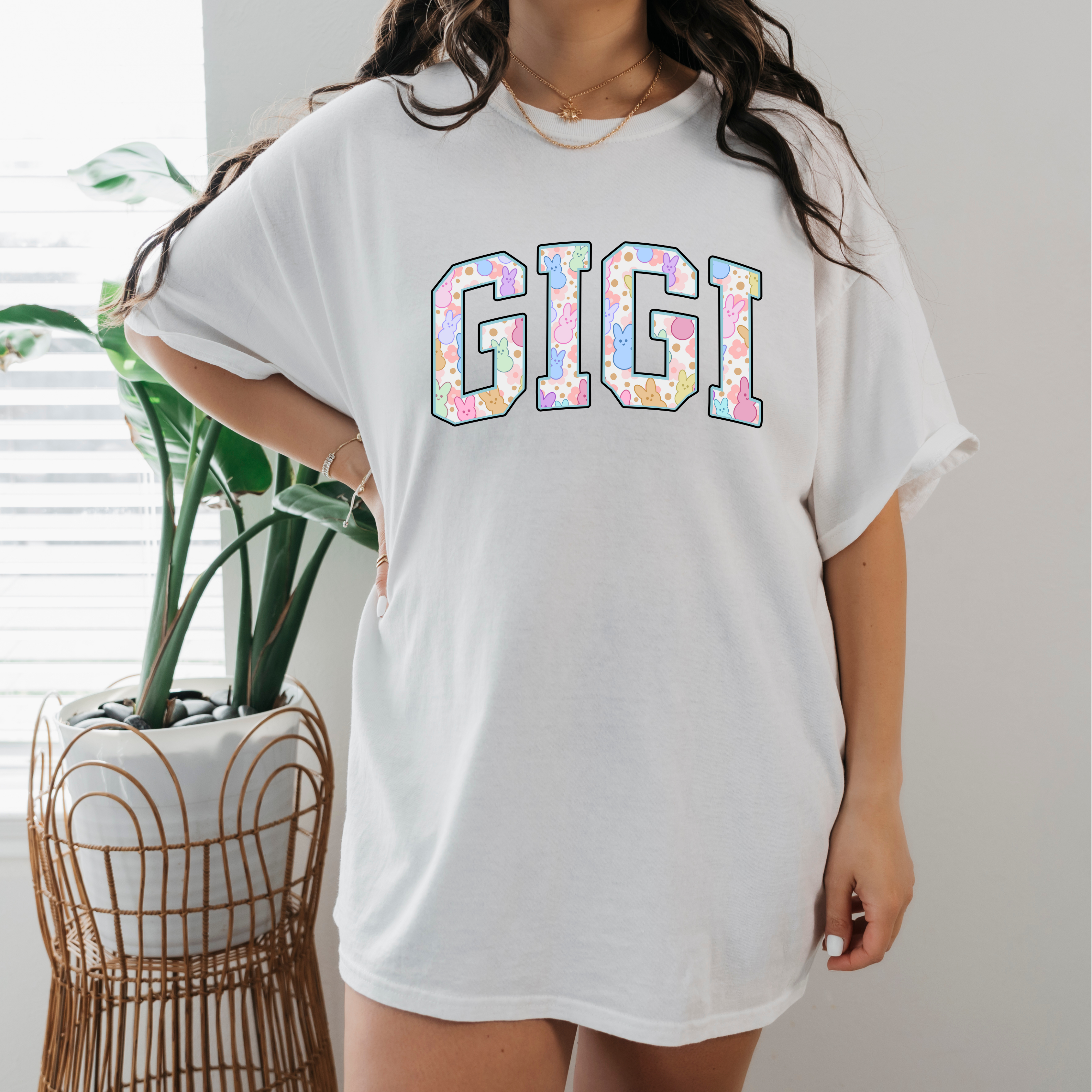 Camiseta/sudadera personalizada con letras de Easter Bunny